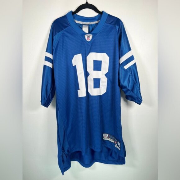 REEBOK NFL ON FIELD Indianapolis Colts MANNING #18 Jersey Size 2XL‎ - Picture 1 of 14